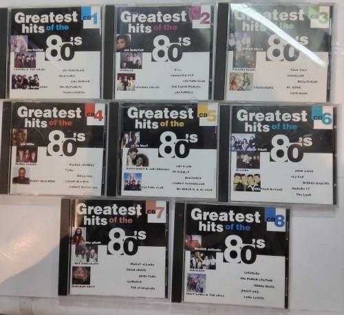 95%new 8cd Greatest hits of the 80's 1-8