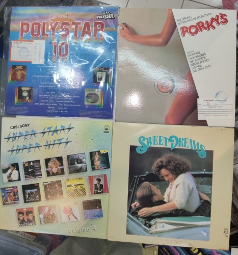 90%new Lp 黑膠 ploystar 10. Porky's. Super stars super hits. Sweet dreams. Each $60.