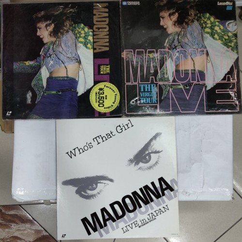 二手新淨 LD 影碟 3pcs Madonna live 合集$150