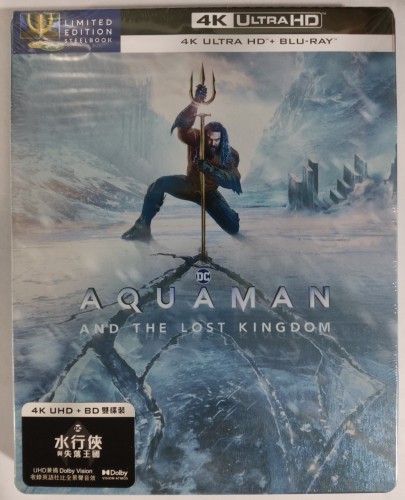 全新港版鐵盒:4k+bd Aquman a man and the lost kingdom 水行俠 與失落王國