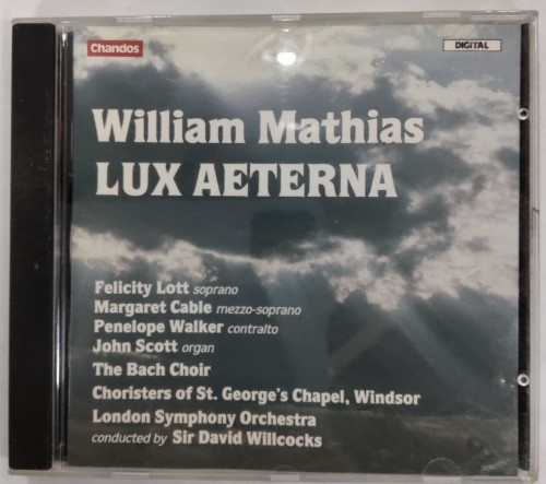 二手95%new CD William mathias Lux aeterna