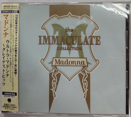 二手98%nnew 日版Cd Madonna the immaculate collection.有側紙 no ifpi 