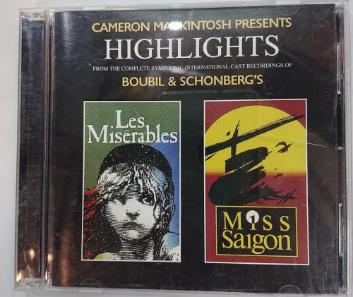 二手95%新 cd hightights from miserables & miss saigon