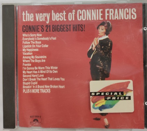 95%new Cd the very best of connie francis made in w.germany. 1n