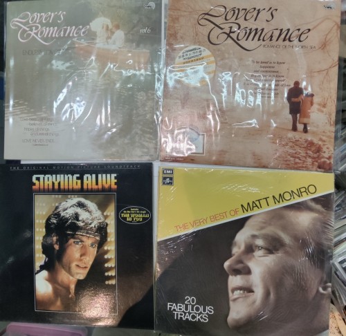 90%new Lp 黑膠 Lover's Romance  endless love vol 6. Romance of the north sea. staying alive. The very best of Matt Monro.